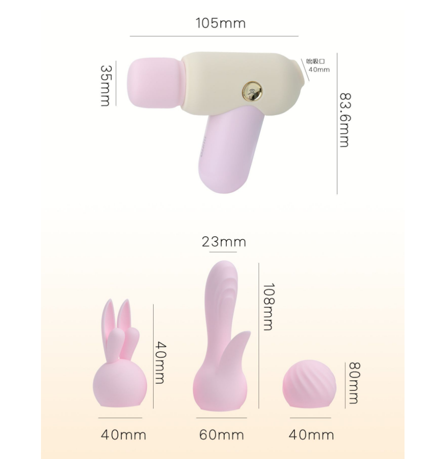 TITILLO 3rd Gen 3-in-1 Suction & Vibration Massager