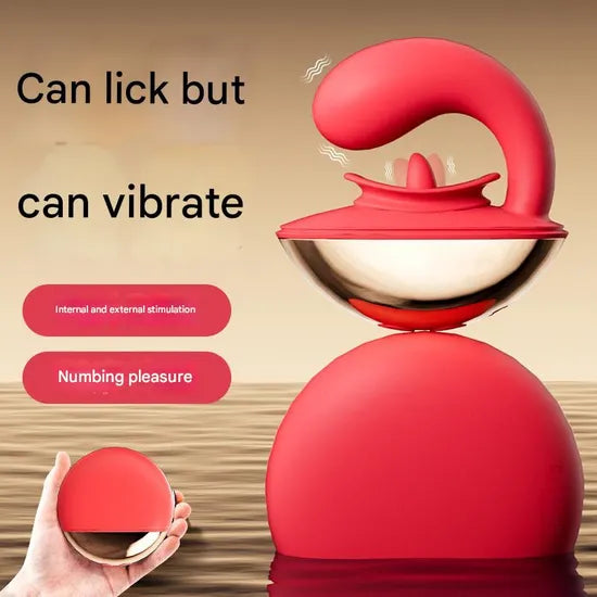 Wearable Tongue Licking and Sucking Vibrator & G-Spot Vibrator