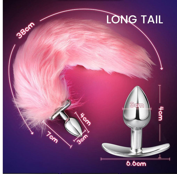 Glowing Foxtail Butt Plug
