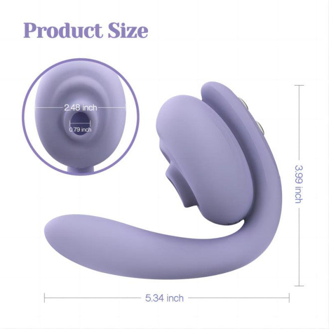 2-in-1 Clitoris Sucking Vibrator & G-spot Vibrator