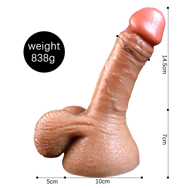 Soft Dildo Huge Testicles Female Dildo