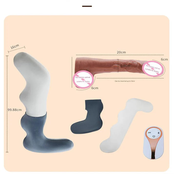 Remote Control Pillow Dildo Hidden Masturbator