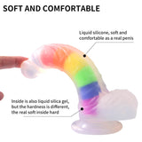 Jelly Silicone Colorful Lifelike Large Dildo