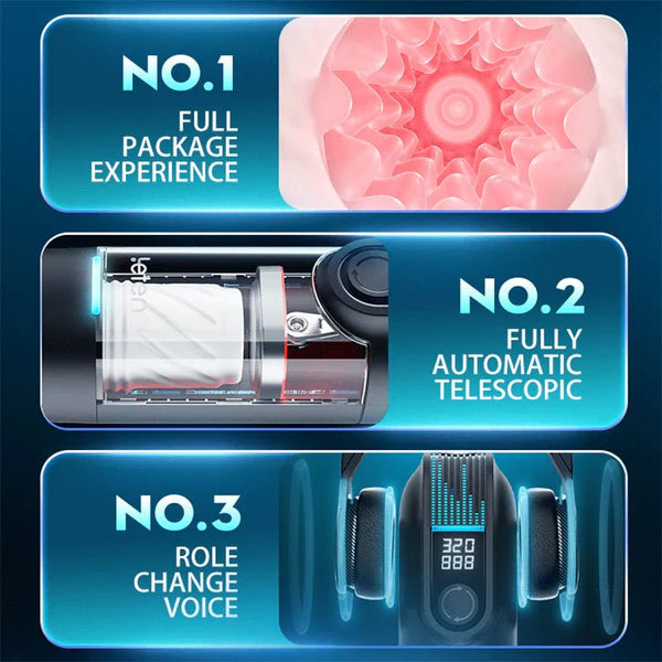 Leten Men Fully Automatic Intelligent Retractable Masturbator