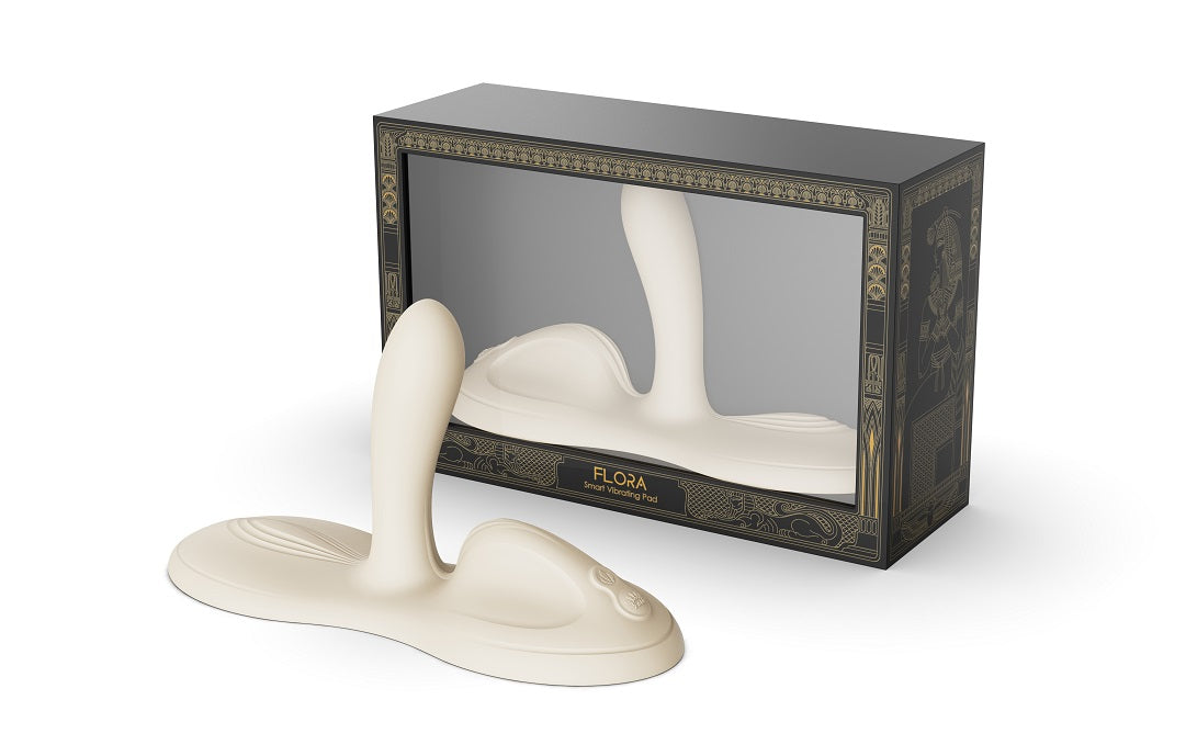 Zalo Flora App Controlled Thrust Vibrator - Ivory