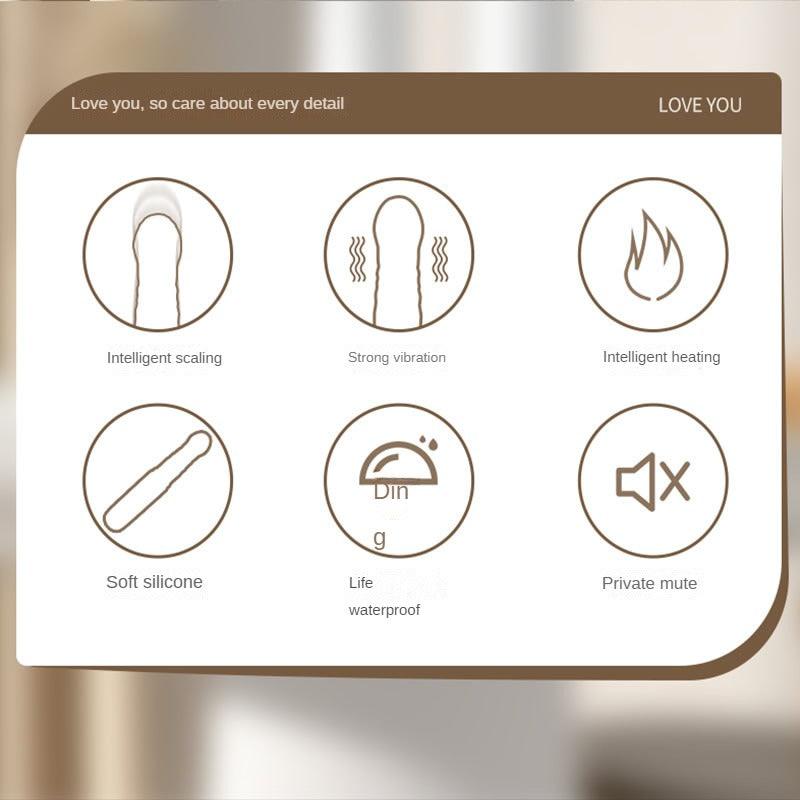 Fully Automatic Telescopic Dildo AV Stick