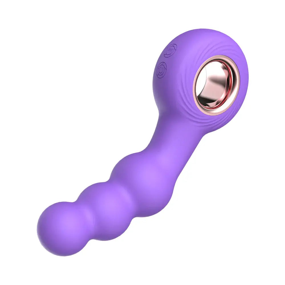 Electric Butt Plug with Beads - Anal Massage Vibrator