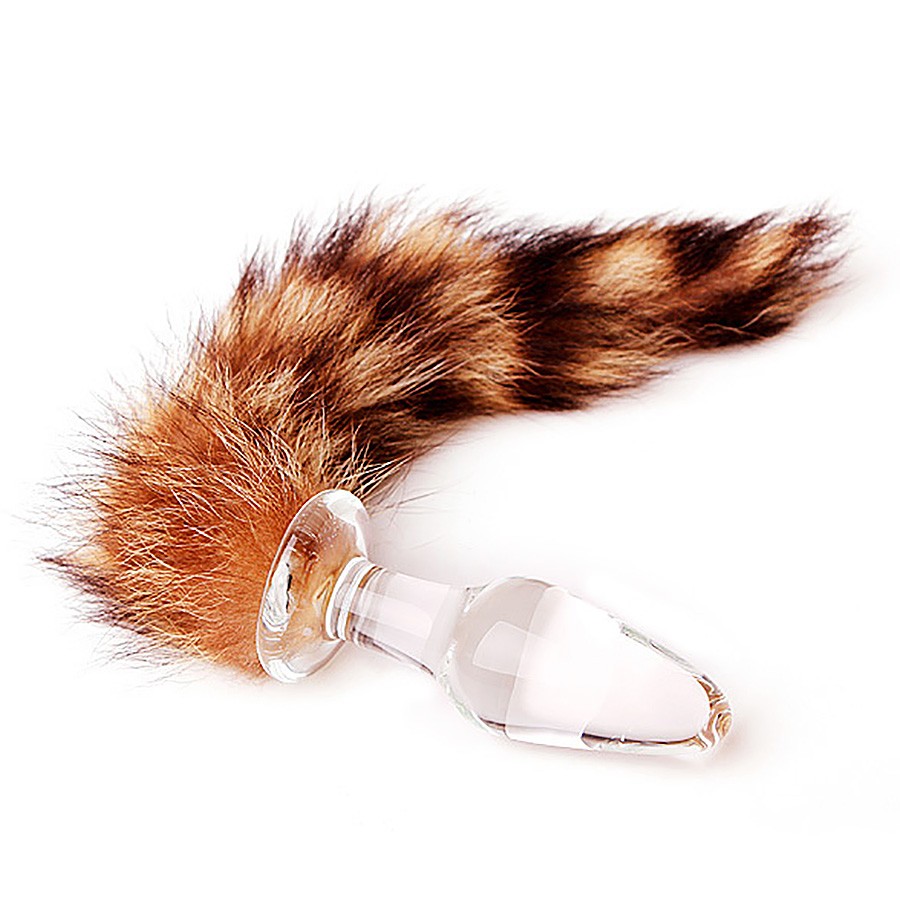 Fox Tail Glass Butt Plug Role Play Props