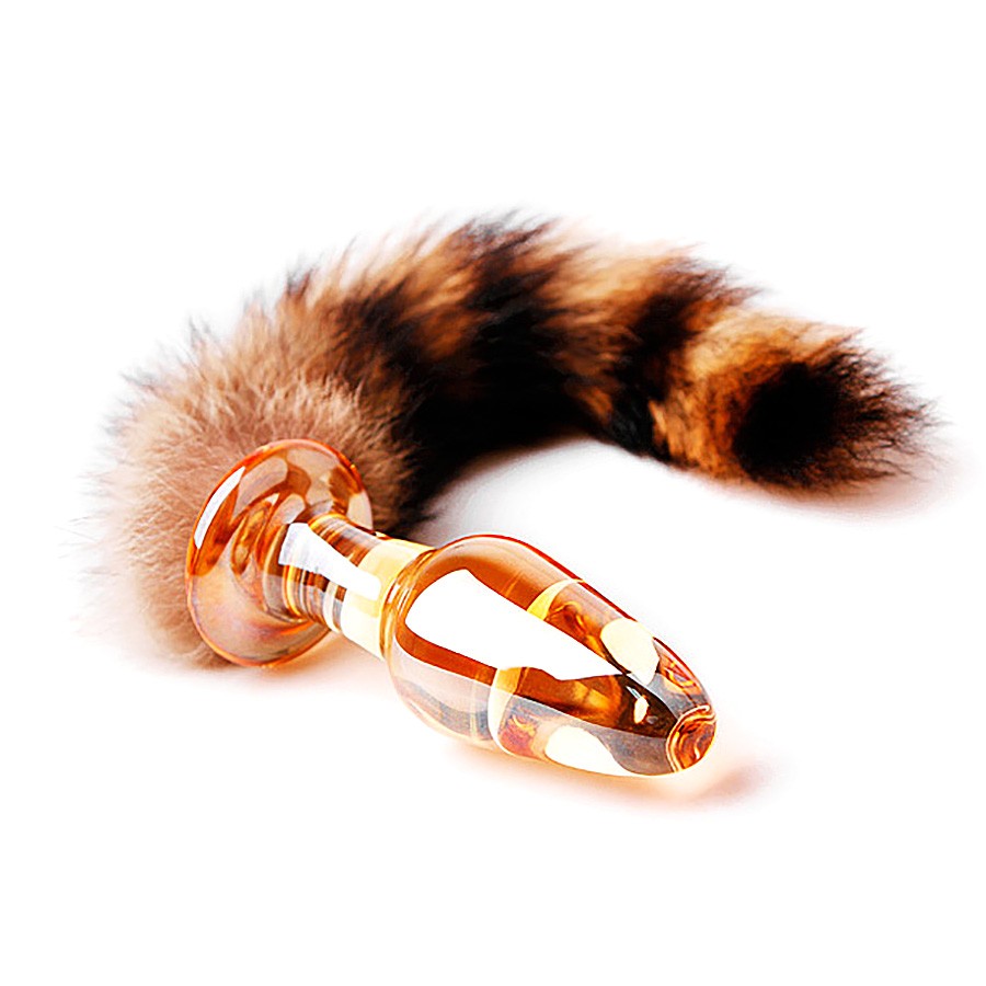 Fox Tail Glass Butt Plug Role Play Props