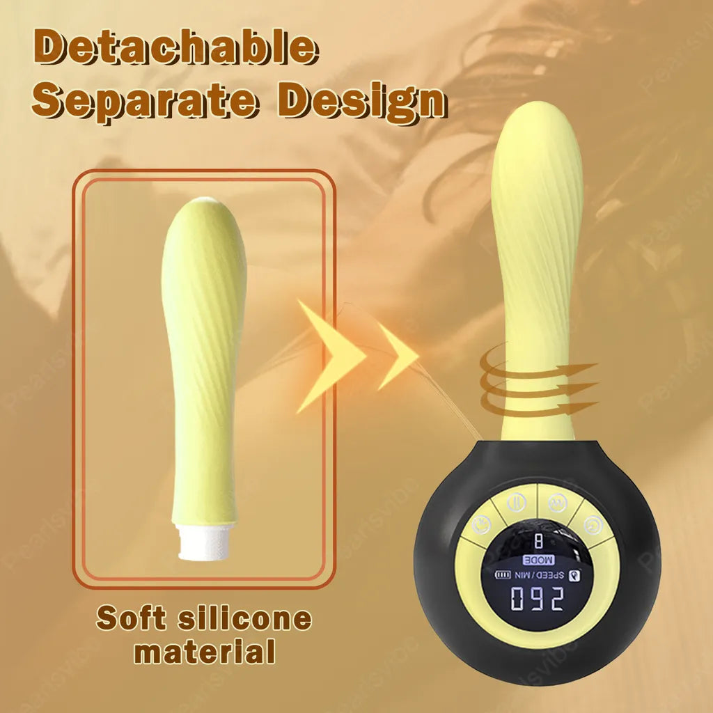 Wireless Remote Control Heated Thrust Vibrator