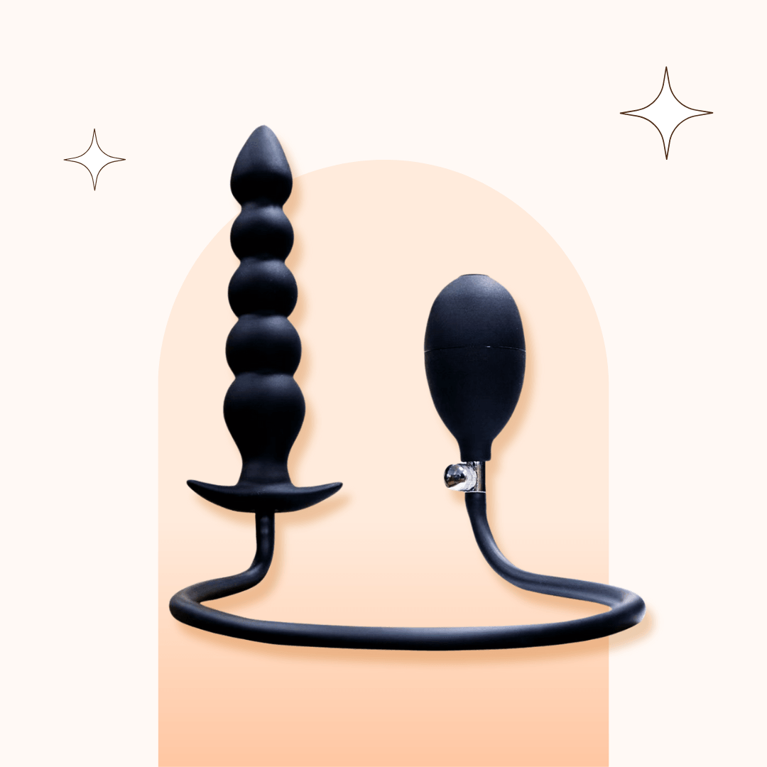 Silicone Inflatable Anal Plug Beads