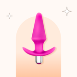 Blush 5" Vibrating Butt Plug with Handle