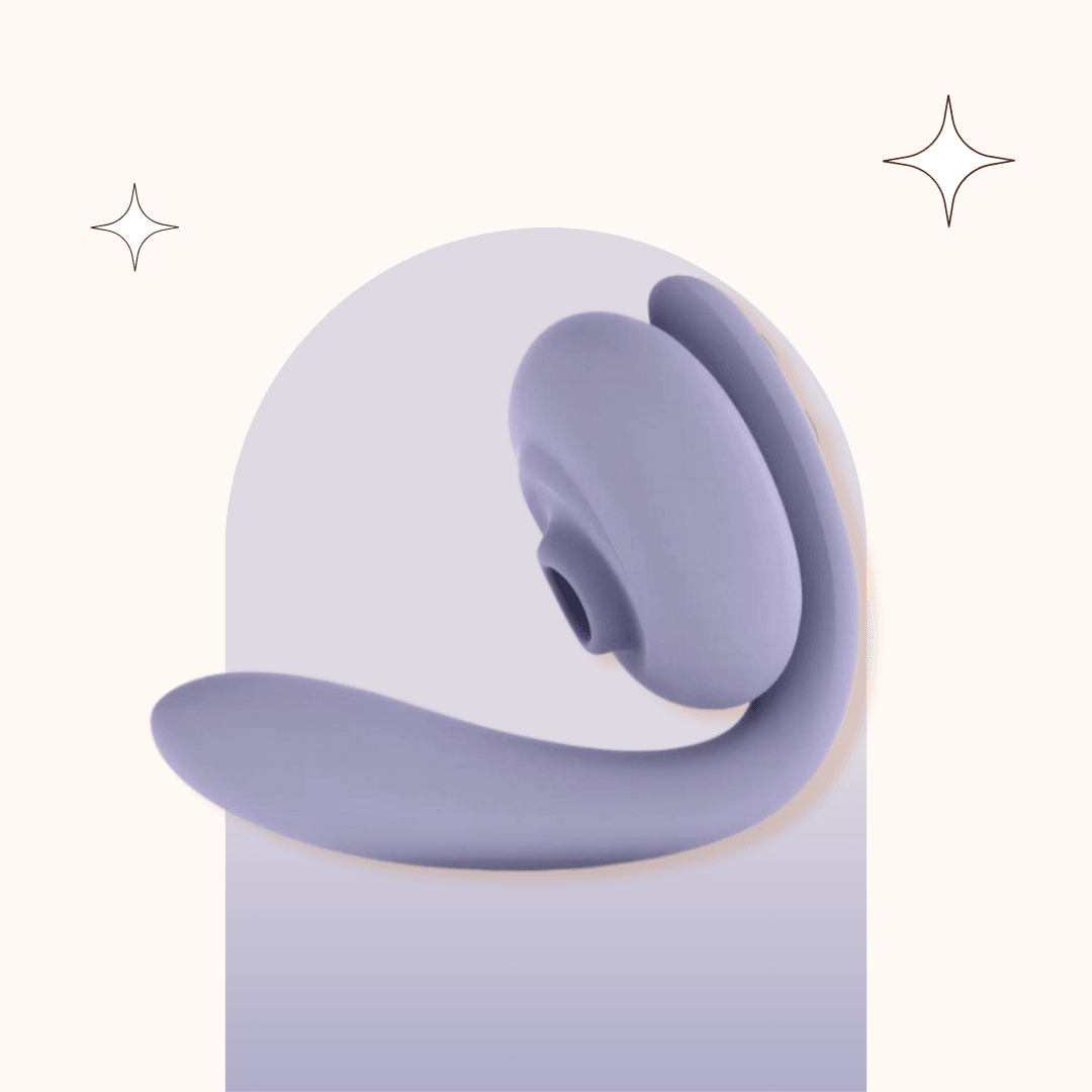 2-in-1 Clitoris Sucking Vibrator & G-spot Vibrator