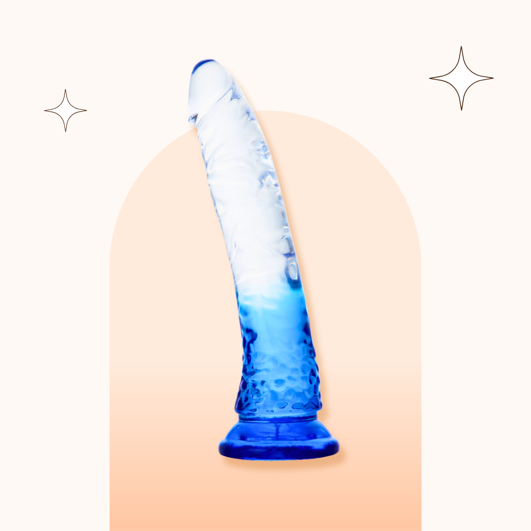 Transparent Jelly Dildo with Powerful Suction Cup