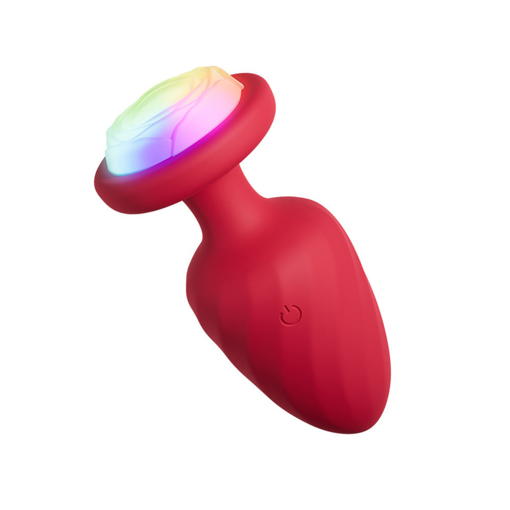 Ruby 10 Vibrating Light-Up Led Butt Plugs