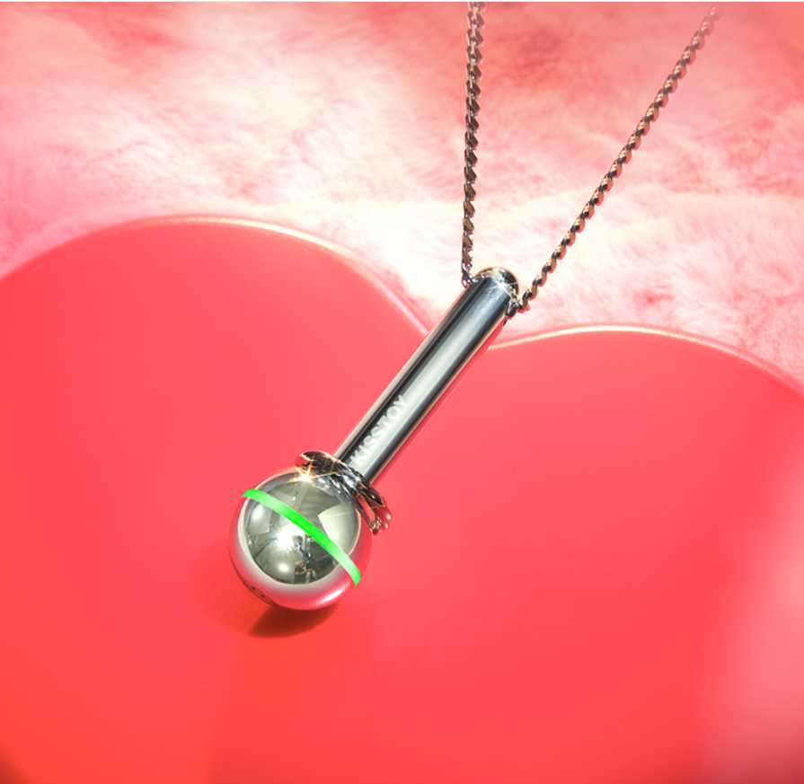 KISSTOY Signal Necklace Couple Vibrating Massager